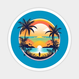 Beach Summer Vibes Magnet